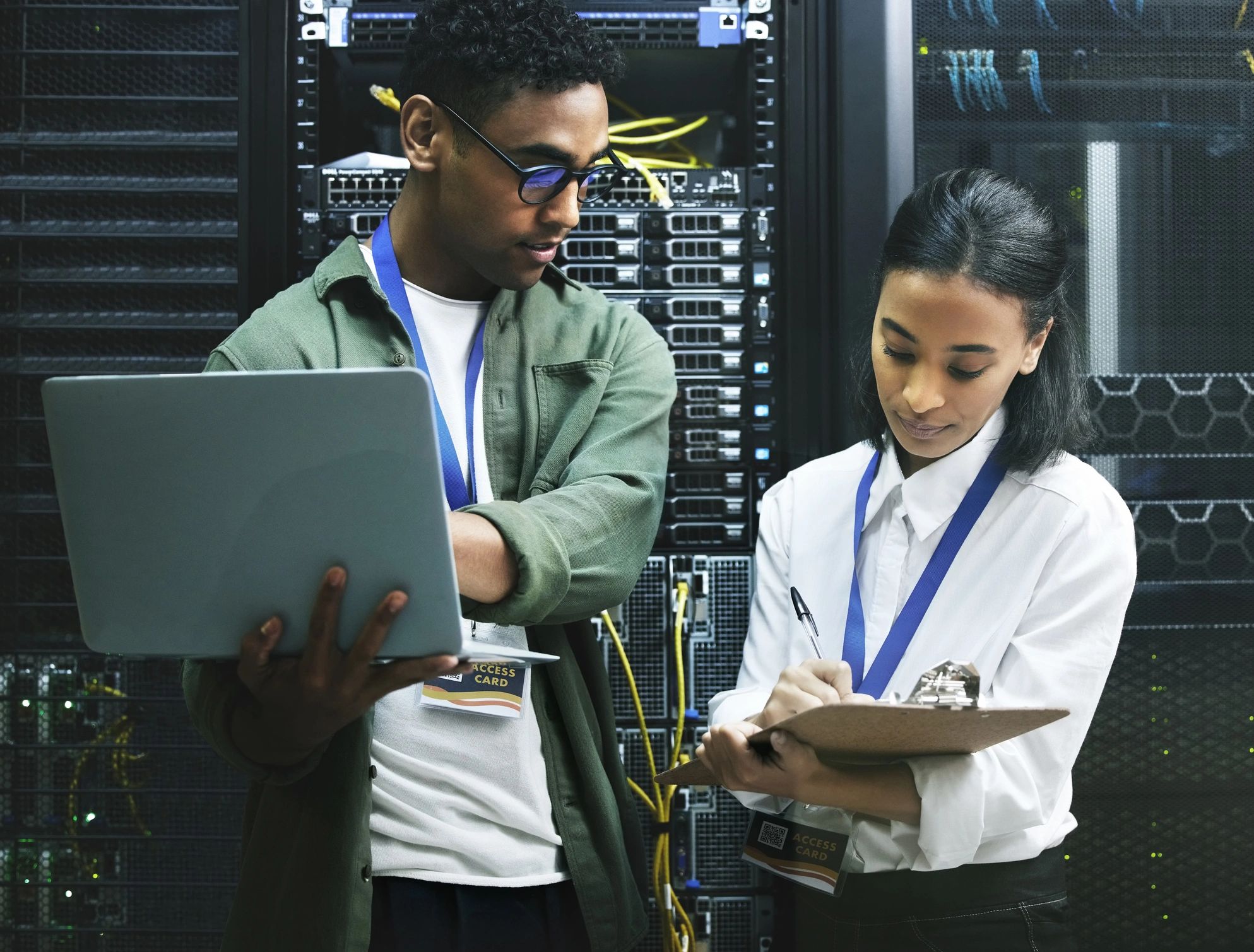 diverse electronics repair team