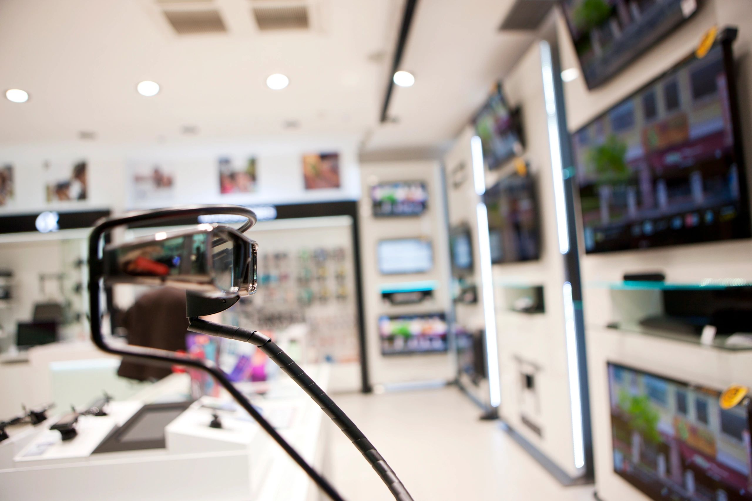 modern consumer electronics store